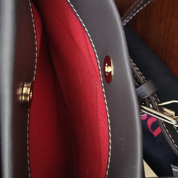 Dooney & Bourke, Madalene, Alto Italian Leather Crossbody, Dark Grey - Picture 9 of 16